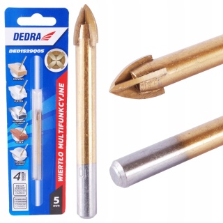 Wiertło multifunkcyjne 5mm, 4 ostrza