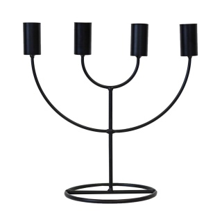 CANDLE HOLDER 4 CANDLES BLACK