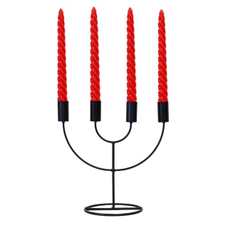 CANDLE HOLDER 4 CANDLES BLACK