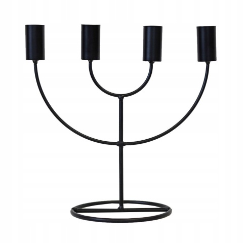 CANDLE HOLDER 4 CANDLES BLACK