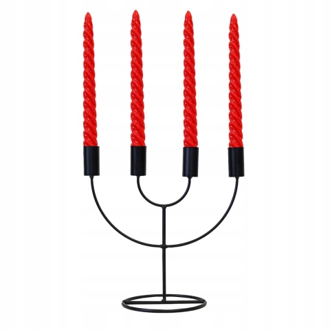 CANDLE HOLDER 4 CANDLES BLACK