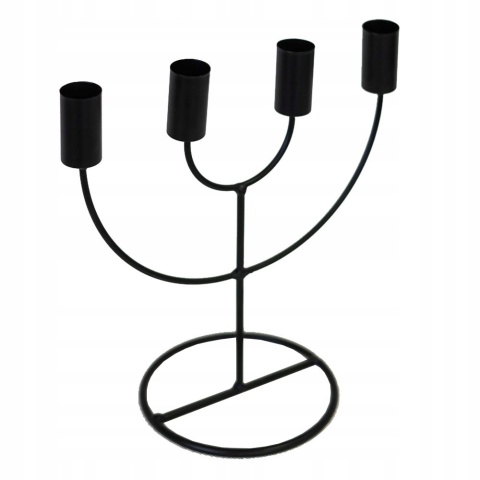 CANDLE HOLDER 4 CANDLES BLACK