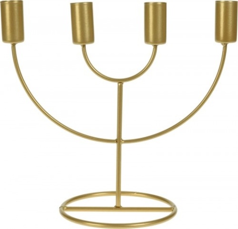 CANDLE HOLDER 4 CANDLES GOLD