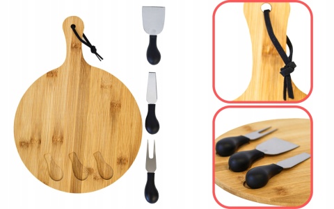 CHEESE SET OF 4PCS BAMBOO