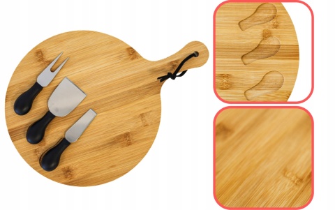 CHEESE SET OF 4PCS BAMBOO