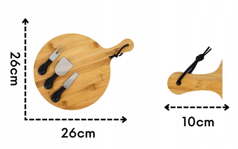 CHEESE SET OF 4PCS BAMBOO