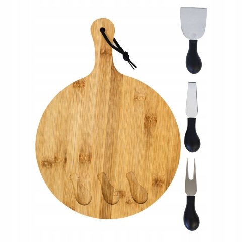 CHEESE SET OF 4PCS BAMBOO