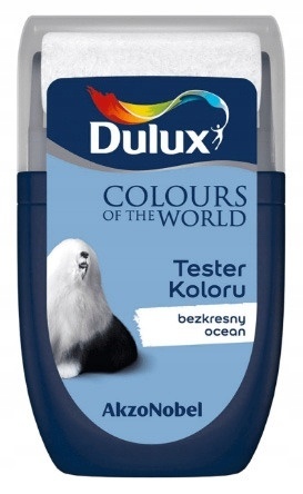 DULUX KOLORY ŚWIATA FARBA TESTER NA WAŁKU Bezkresny Ocean 30mL