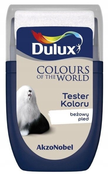 DULUX KOLORY ŚWIATA FARBA TESTER NA WAŁKU Beżowy Pled 30mL