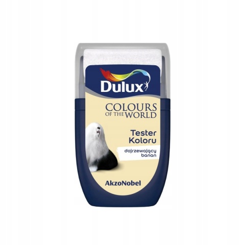 DULUX KOLORY ŚWIATA FARBA TESTER NA WAŁKU Dojrzewający Banan 30mL