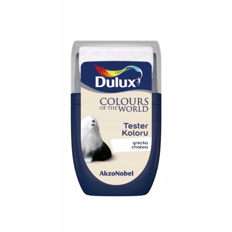 DULUX KOLORY ŚWIATA FARBA TESTER NA WAŁKU Grecka Chałwa 30mL