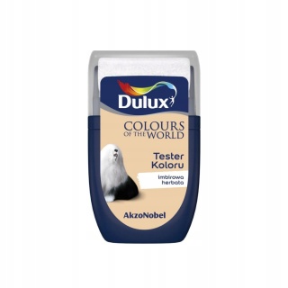 DULUX KOLORY ŚWIATA FARBA TESTER NA WAŁKU Imbirowa Herbata 30mL