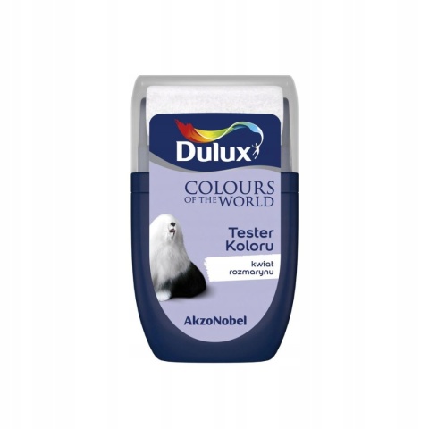 DULUX KOLORY ŚWIATA FARBA TESTER NA WAŁKU Kwiat Rozmarynu 30mL