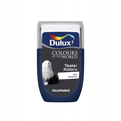 DULUX KOLORY ŚWIATA FARBA TESTER NA WAŁKU Noc Polarna 30mL
