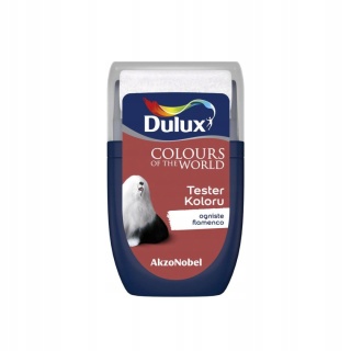 DULUX KOLORY ŚWIATA FARBA TESTER NA WAŁKU Ogniste Flamenco 30mL