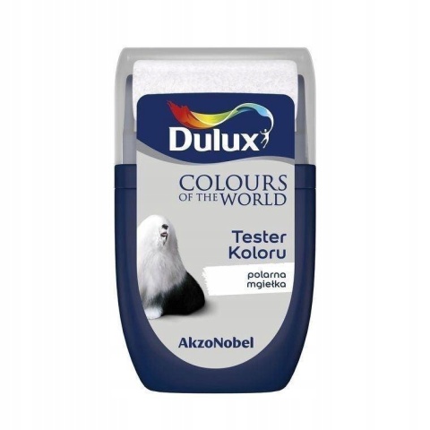 DULUX KOLORY ŚWIATA FARBA TESTER NA WAŁKU Polarna Mgiełka 30mL