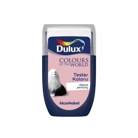 DULUX KOLORY ŚWIATA FARBA TESTER NA WAŁKU Różane Perfumy 30mL