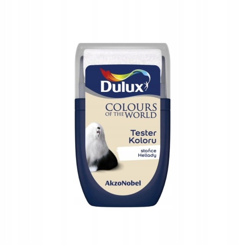 DULUX KOLORY ŚWIATA FARBA TESTER NA WAŁKU Słońce Hellady 30mL