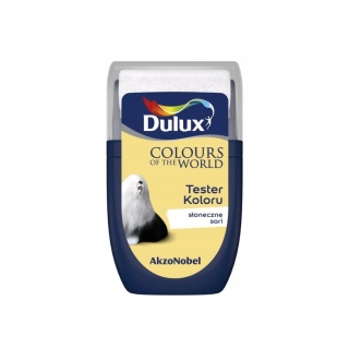 DULUX KOLORY ŚWIATA FARBA TESTER NA WAŁKU Słoneczne Sari 30mL