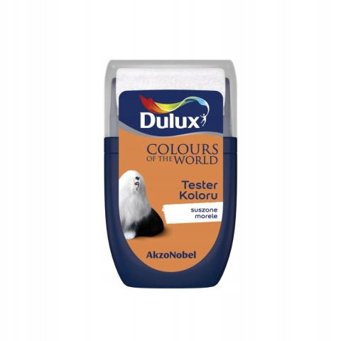 DULUX KOLORY ŚWIATA FARBA TESTER NA WAŁKU Suszone Morele 30mL