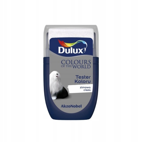 DULUX KOLORY ŚWIATA FARBA TESTER NA WAŁKU Zimowa Cisza 30mL