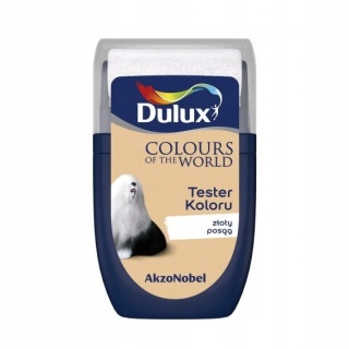 DULUX KOLORY ŚWIATA FARBA TESTER NA WAŁKU Złoty Posąg 30mL