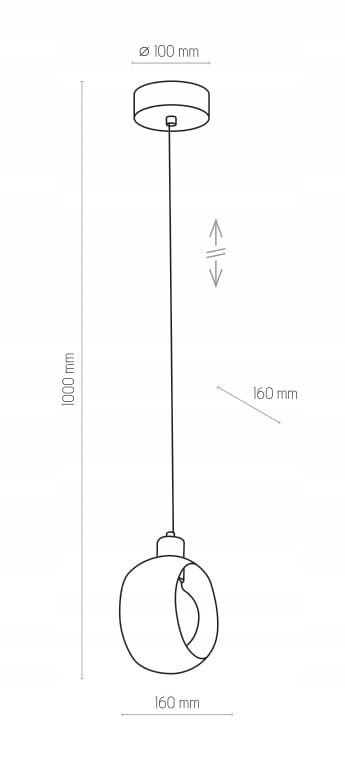 LAMPA WISZĄCA CYKLOP 1 PŁ CZ/PAT / 2751