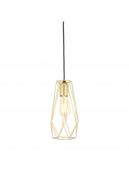 LAMPA WISZĄCA LUGO 1 PŁ GOLD / 2696