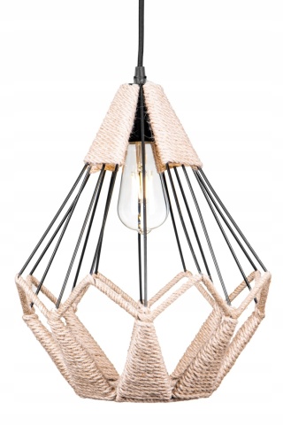 Lampa GEO BOHO sznur juta 22049
