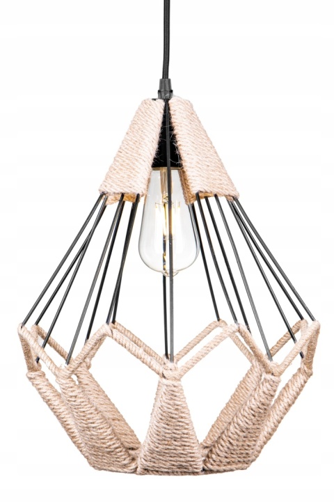 Lampa GEO BOHO sznur juta 22049
