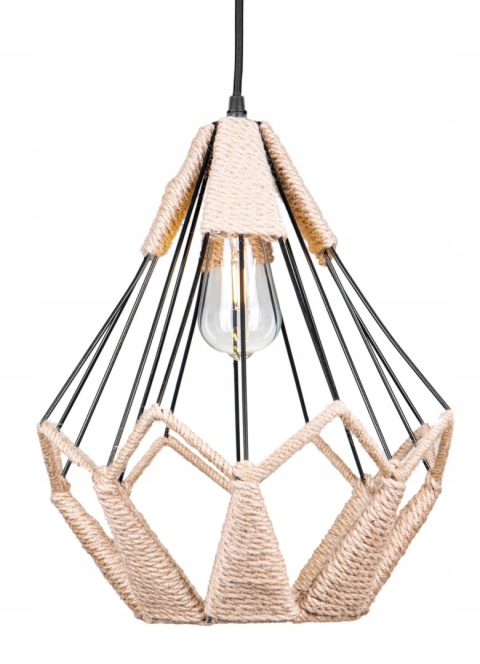 Lampa GEO BOHO sznur juta 22049