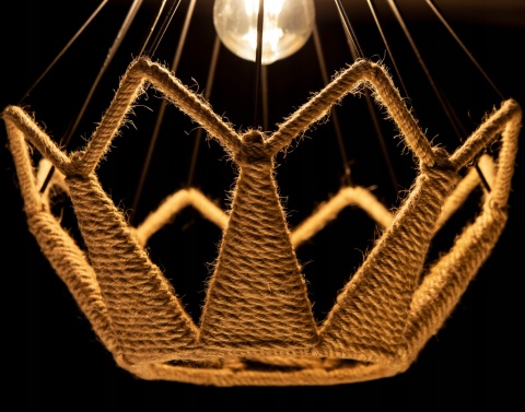 Lampa GEO BOHO sznur juta 22049