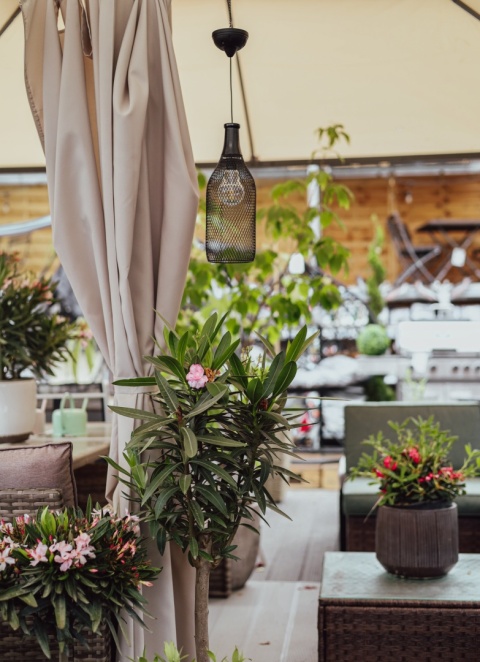 Lampa solarna wisząca czarna 11x75 cm