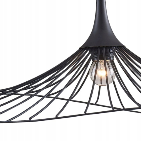 Lampa wisząca ARIELLE 1xE27 czarna