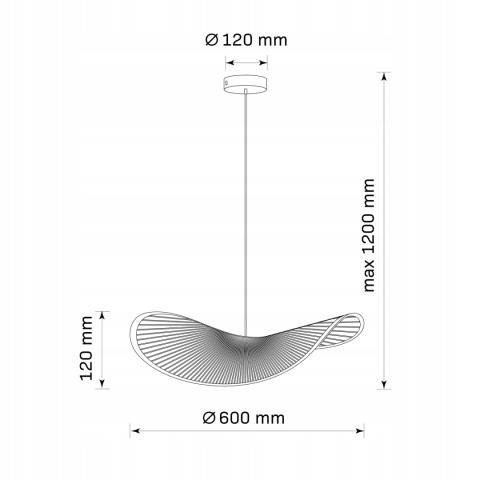 Lampa wisząca CAPRI 1xE27