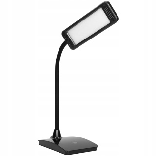 Lampka biurkowa AMET LED 6W, 3000K, f.ściem.czar / DL-8/B