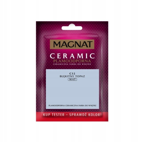 MAGNAT CERAMIC FARBA PLAMOODPORNA TESTER błękitny topaz C32 30ML