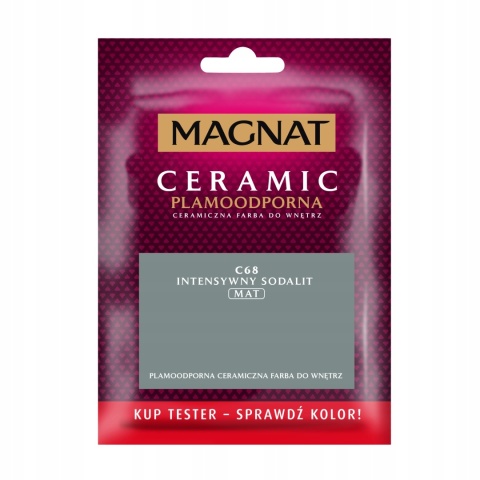 MAGNAT CERAMIC FARBA PLAMOODPORNA TESTER intensywny sodalit C68 30ml