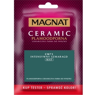 MAGNAT CERAMIC FARBA PLAMOODPORNA TESTER intensywny szmaragd C73 30ML