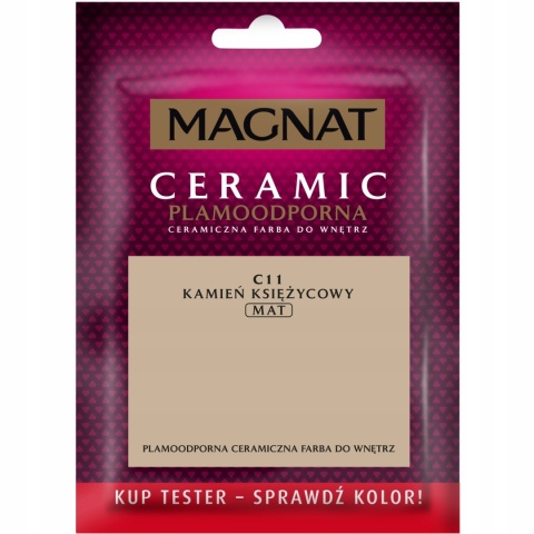 MAGNAT CERAMIC FARBA PLAMOODPORNA TESTER kamień księżycowy C11 30ML