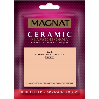 MAGNAT CERAMIC FARBA PLAMOODPORNA TESTER koralowa laguna C26 30ML