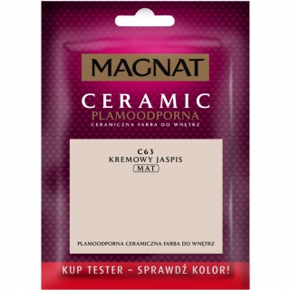 MAGNAT CERAMIC FARBA PLAMOODPORNA TESTER kremowy jaspis C63 30ML