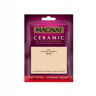 MAGNAT CERAMIC FARBA PLAMOODPORNA TESTER lniany nefryt C6 30ML