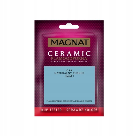 MAGNAT CERAMIC FARBA PLAMOODPORNA TESTER naturalny turkus C39 30ML