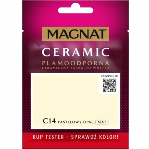 MAGNAT CERAMIC FARBA PLAMOODPORNA TESTER pastelowy opal C14 30ML