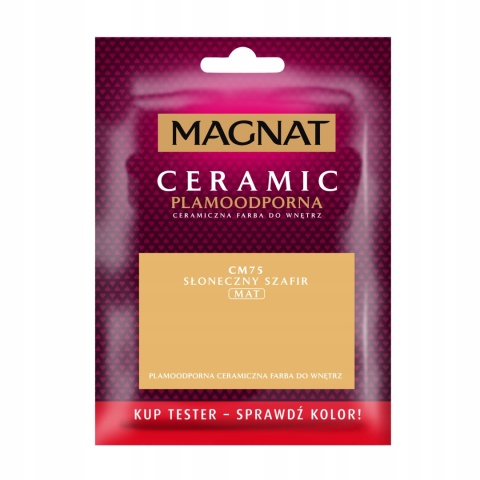 MAGNAT CERAMIC FARBA PLAMOODPORNA TESTER słoneczny szafir C75 30ML