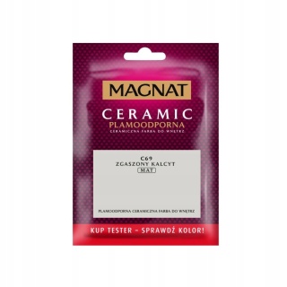 MAGNAT CERAMIC FARBA PLAMOODPORNA TESTER zgaszony kalcyt C69 30ml