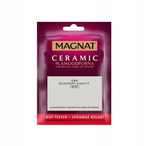MAGNAT CERAMIC FARBA PLAMOODPORNA TESTER zgaszony kalcyt C69 30ml