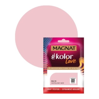 MAGNAT KOLOROWE LOVE farba plamoodporna TESTER KL31 pastelow róż 25ML