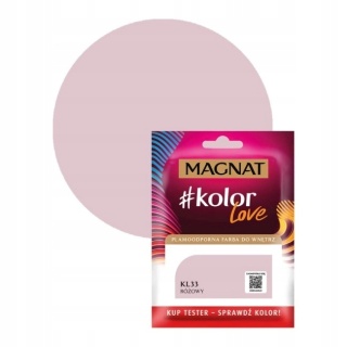 MAGNAT KOLOROWE LOVE farba plamoodporna TESTER KL33 różowy 25ML